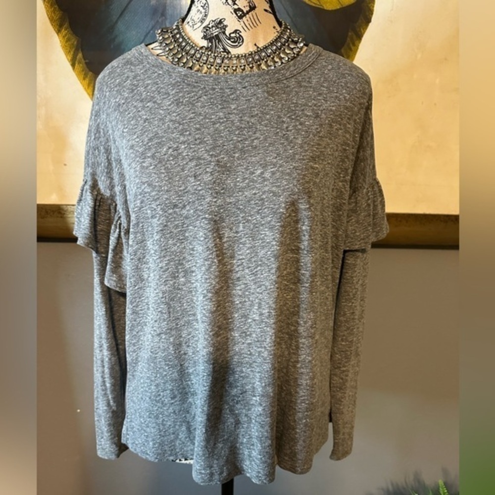 Sundry long sleeve t shirt. Coastal casual. French chic. Made in USA